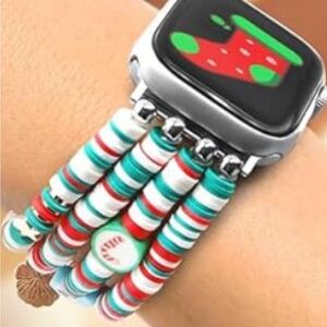 Jr,DM Christmas Holiday Beaded Band 38-M